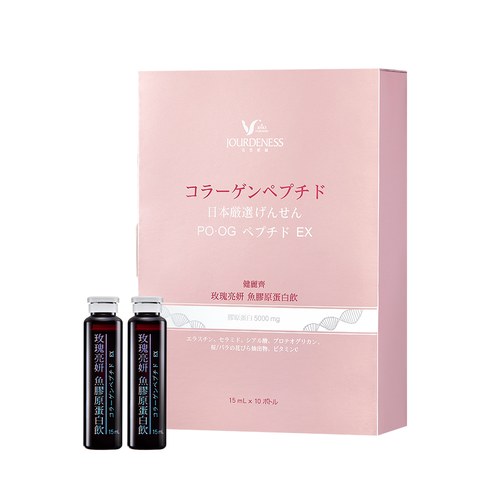 健麗齊玫瑰亮妍魚膠原蛋白飲15ml*10/盒