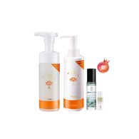龍血求麗潔顏慕絲150mL+卸妝油150mL 贈 冷杉酷涼活絡精油滾珠9mL+卡姆果透亮保濕水凝露20mL