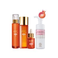 龍血求麗精華30mL+修護乳80mL+化妝水120mL 贈 櫻の雪淨白潔顏慕絲150mL