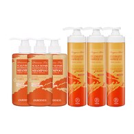 新包裝★龍血求麗頭皮修護洗髮精500mLx3+潤澤修護沐浴乳500mLx3