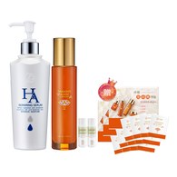 【輕保濕組】龍血玻尿酸保濕精華300mL+★短效★龍血求麗修護乳80mL 贈 卡姆果水凝露20mL*2+龍血保養體驗組*3