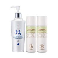 龍血玻尿酸保濕精華300mL+★有效期限2026-03-20★卡姆果透亮保濕水凝露150mLx2