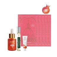 龍血求麗精華30mL+黃金薑香氛活絡精油滾珠10mL 贈 極光白美白面膜*5+龍血修護牙膏120g