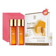 ★有效期限2026-08-02★ 龍血求麗化妝水120mLx2+極光白美白面膜x5 贈 蜂王乳面膜22mLx5pcs+卡姆果水凝露20mL