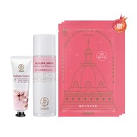 櫻の雪傳明酸美白化妝水150mL+櫻の雪亮澤護手霜30mL 贈 極光白美白面膜*3